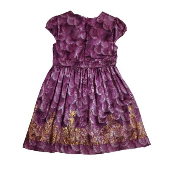 Oilily Purple Silk Dress Size 152 (US 12) - Picture 6 of 6